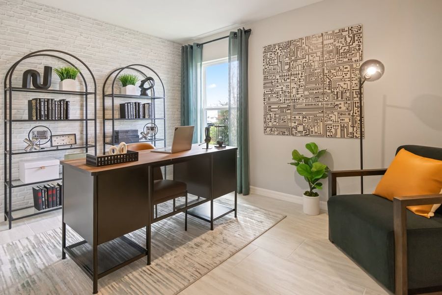 Representative furnished interior of a home built from the 2059 Modeled by KB Home in Hilliard Ridge, Kissimmee (Image 7).