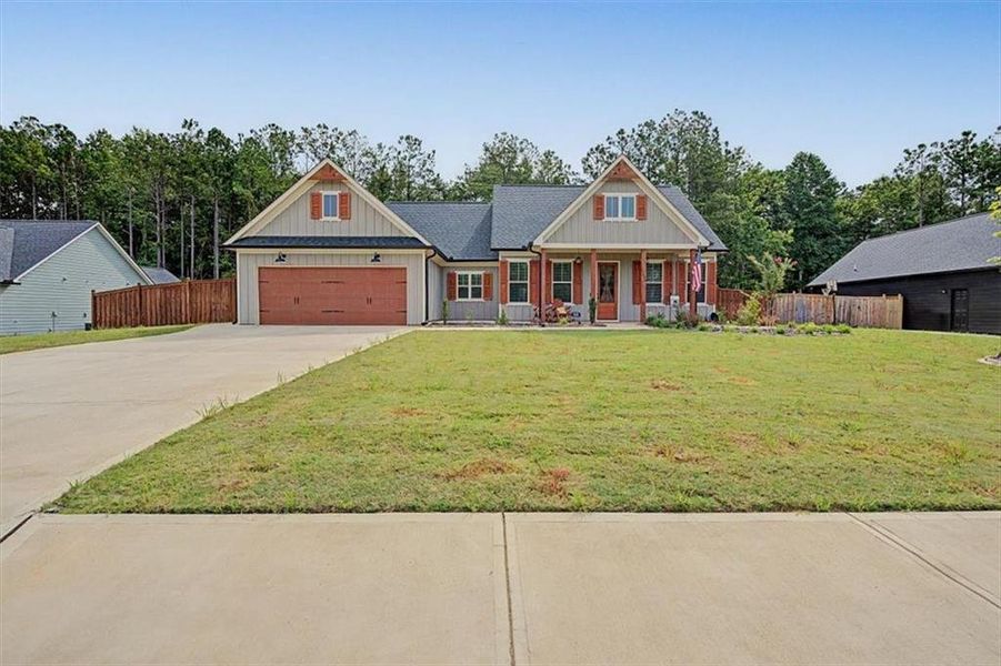 Front exterior of a new home in , Rockmart, GA, highlighting curb appeal (Image 27). Front exterior of a new home in , Rockmart, GA, highlighting curb appeal (Image 27).