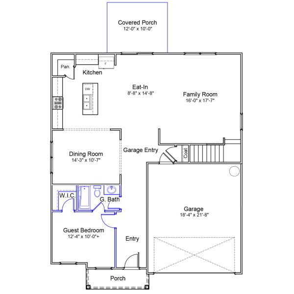 2D floor plan layout of this home in Winston Ridge, Youngsville, NC (Image 2). 2D floor plan layout of this home in Winston Ridge, Youngsville, NC (Image 2).
