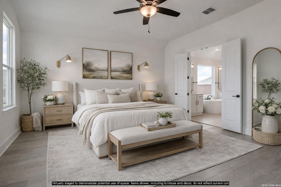 Furnished interior view inside a new home in Megan's Landing, Castroville (Image 10). Furnished interior view inside a new home in Megan's Landing, Castroville (Image 10).