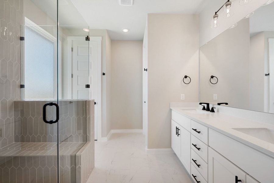 Furnished interior view inside a new home in Terrace Collection At Turner's Crossing, Buda (Image 14).