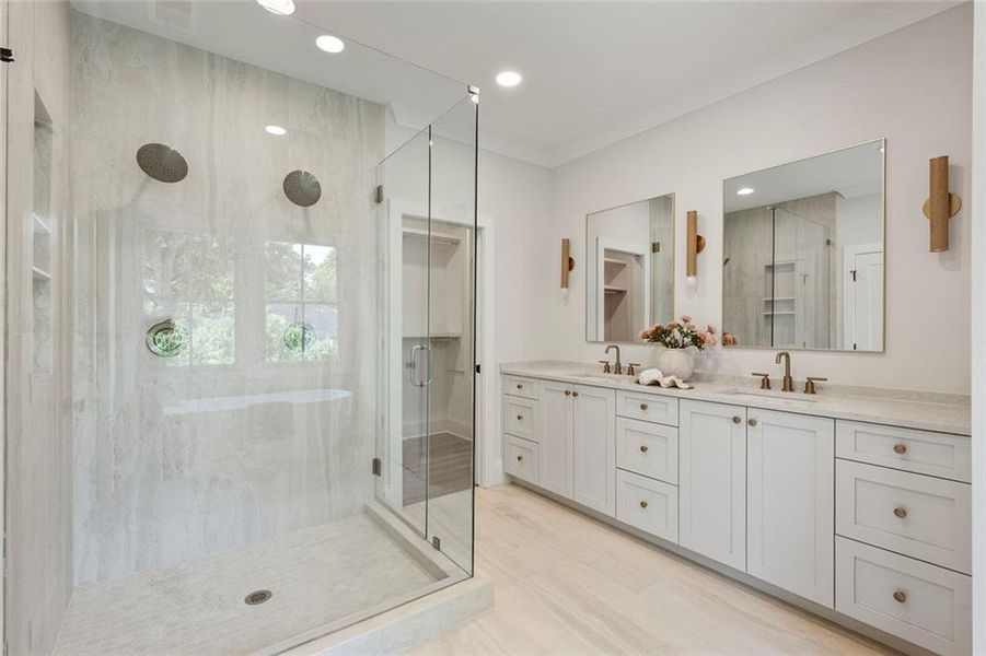 Furnished interior view inside a new home in , Atlanta (Image 30).
