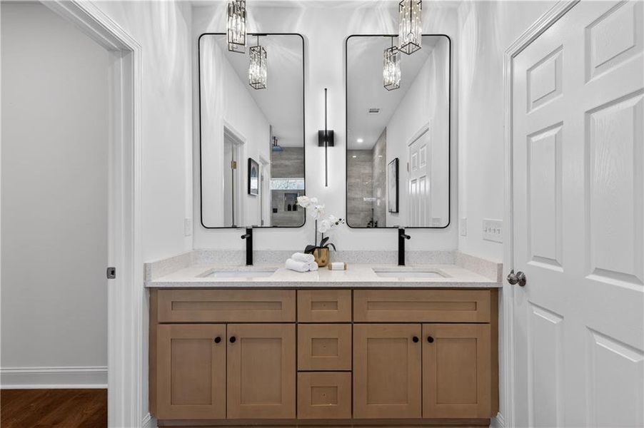 Furnished interior view inside a new home in , Buford (Image 12).