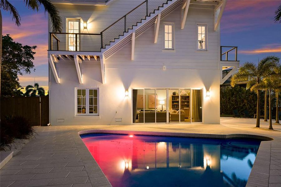 Exterior details and patio area of a home in , Bradenton Beach (Image 28).