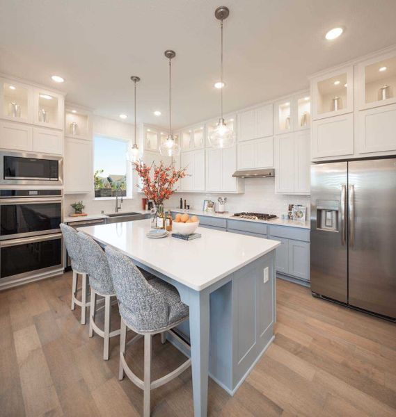Representative furnished interior of a home built from the Derby Plan by Highland Homes in Bridgeland Central: The Cottages, Cypress (Image 4).