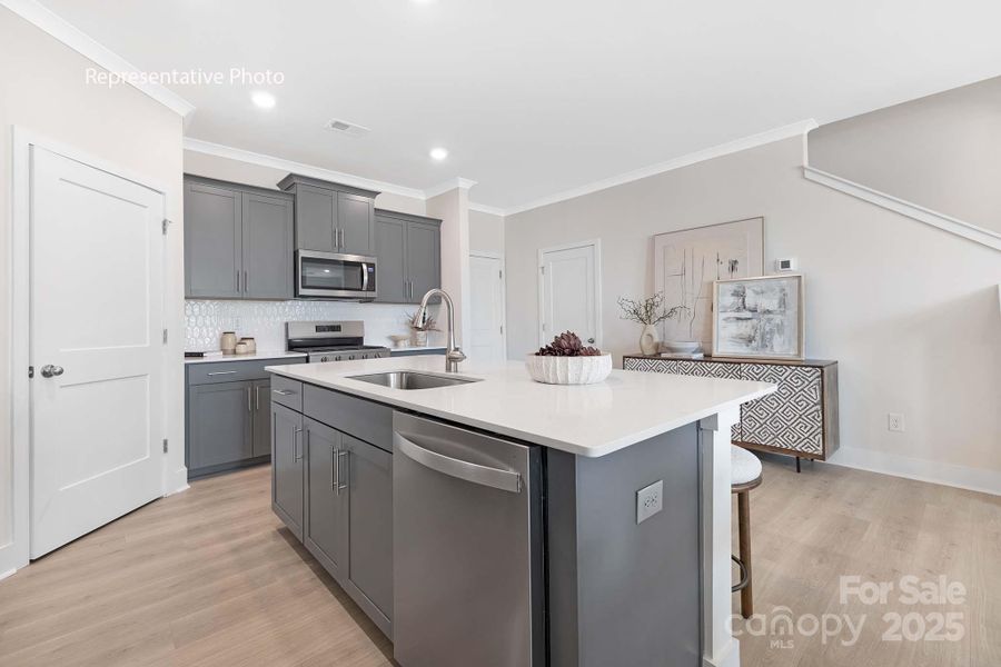Furnished interior view inside a new home in Sanctuary at Southgate, Indian Trail (Image 13).