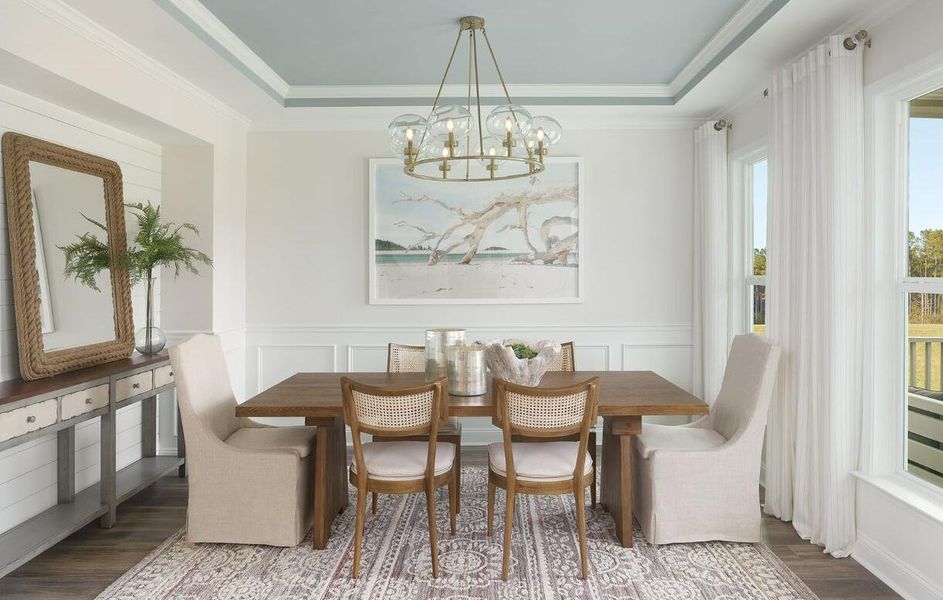 Furnished interior view inside a new home in Sea Island Preserve, Johns Island (Image 3).