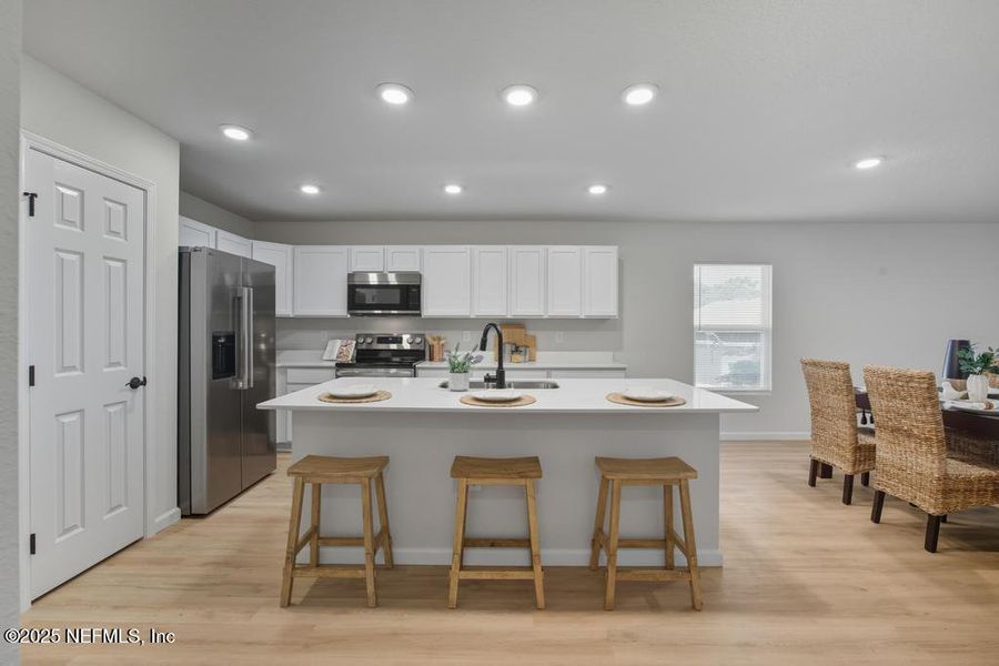 Furnished interior view inside a new home in , Jacksonville (Image 4). Furnished interior view inside a new home in , Jacksonville (Image 4).