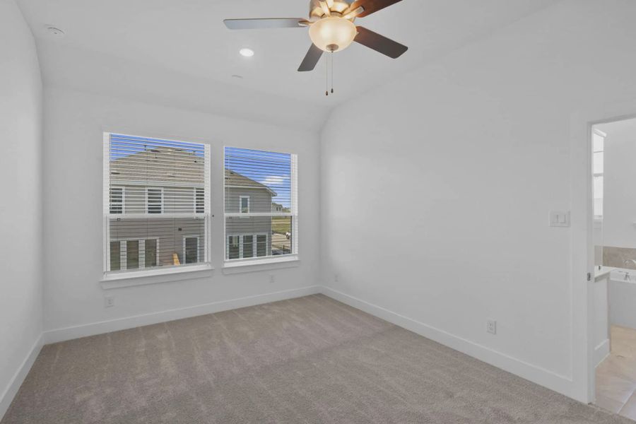 Representative unfurnished interior of a home built from the Cheverny by Chesmar Homes in Bridgeland Chateau, Cypress (Image 32).