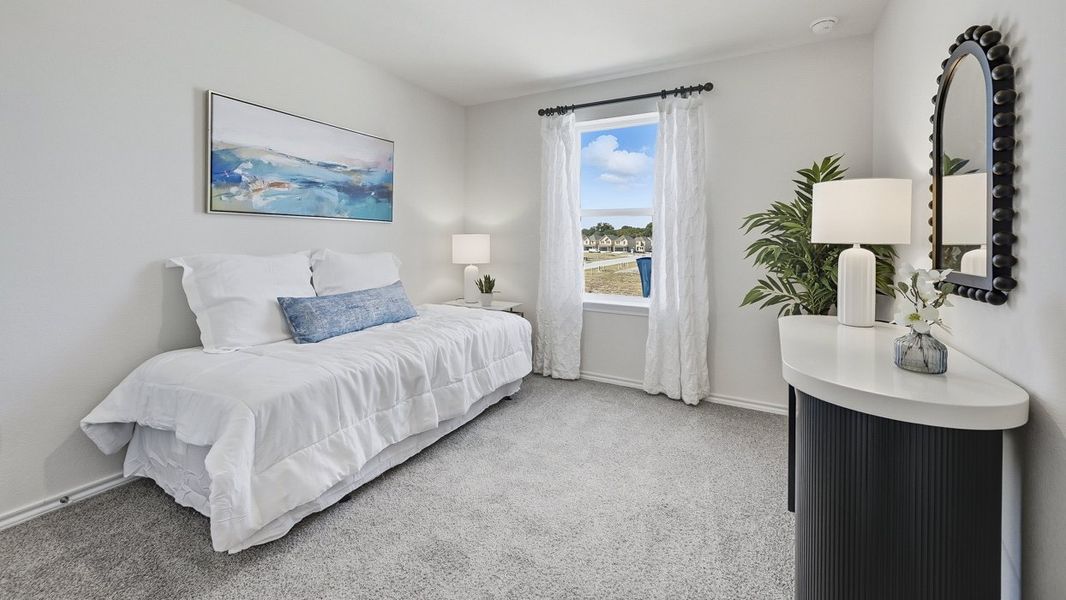 Representative furnished interior of a home built from the Benson by D.R. Horton in Arbor Trails South, Princeton (Image 30).