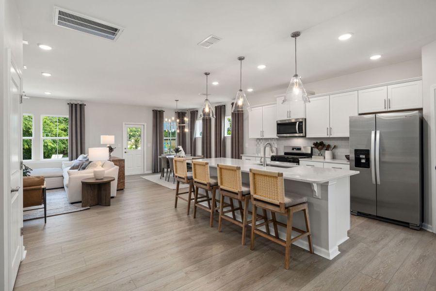 Furnished interior view inside a new home in Providence Oaks, Fuquay Varina (Image 8).