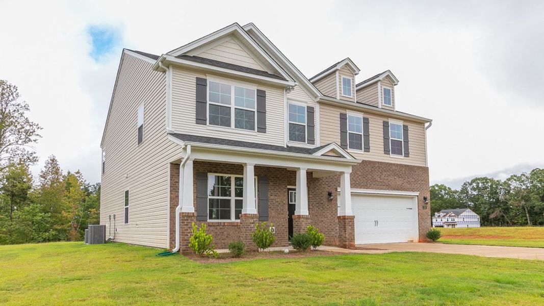 Front exterior of a new home in Bryson Park, Lexington, NC, highlighting curb appeal (Image 2). Front exterior of a new home in Bryson Park, Lexington, NC, highlighting curb appeal (Image 2).