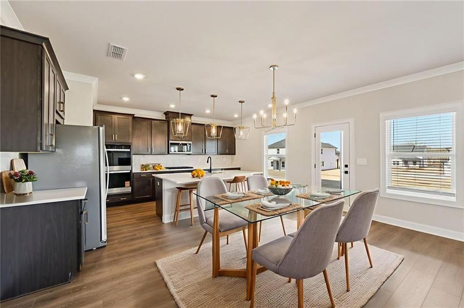Furnished interior view inside a new home in River Pointe, Monroe (Image 7).