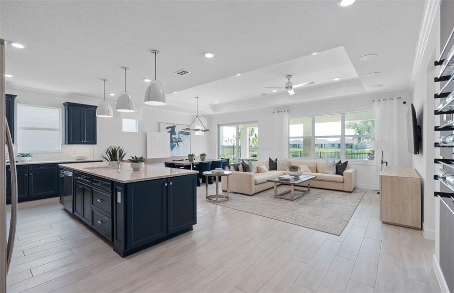 Furnished interior view inside a new home in Del Webb Lakehaven, Clermont (Image 6).