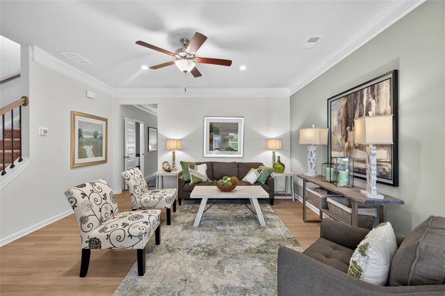 Furnished interior view inside a new home in Fuller Station, Loganville (Image 14).