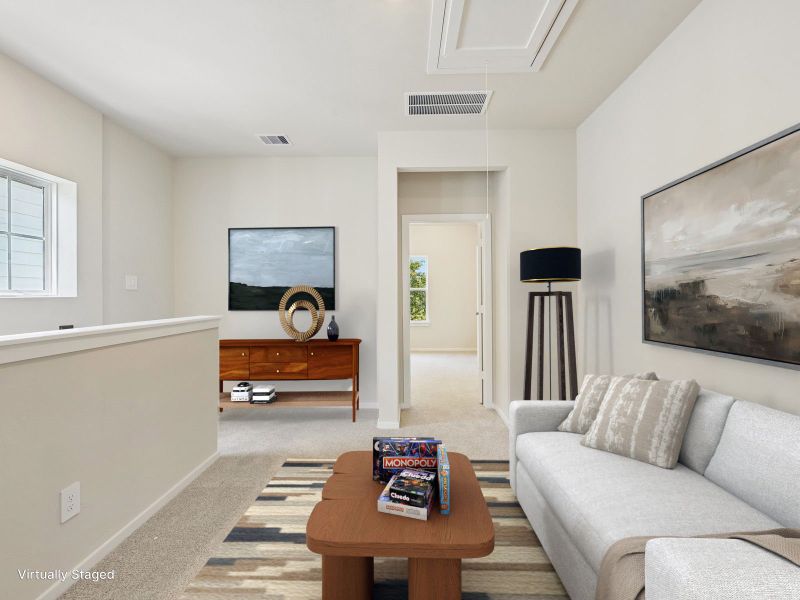 Furnished interior view inside a new home in Pinewood Trails - City Series, Atascocita (Image 6).