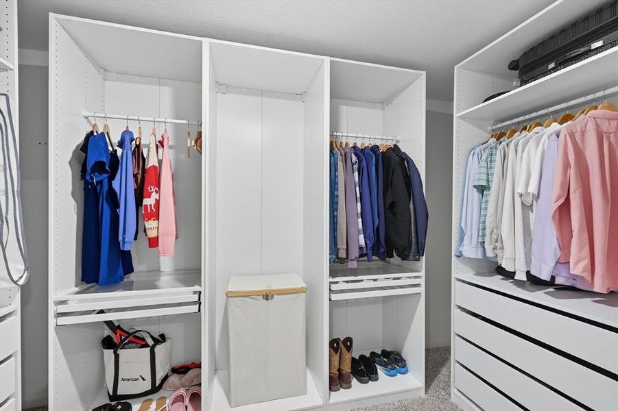 View of spacious closet
