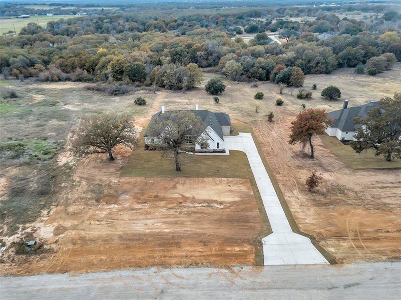 Aerial view featuring a rural view