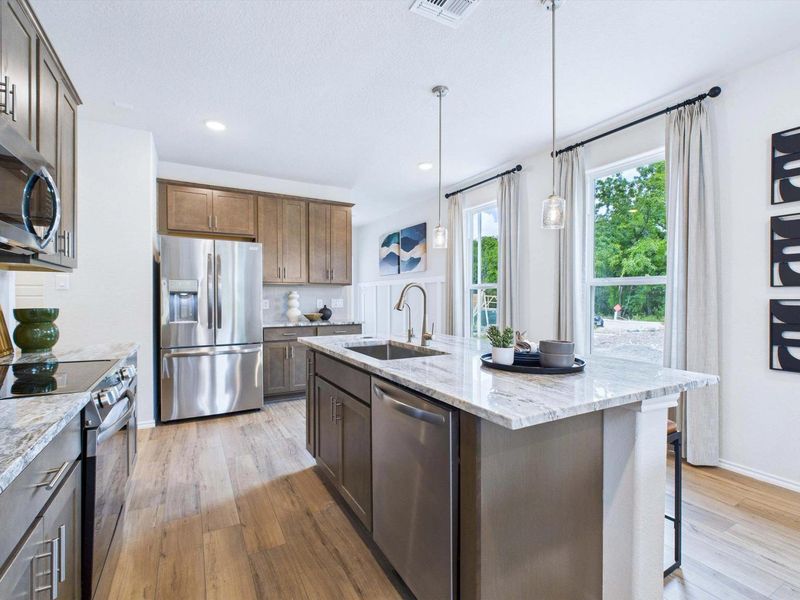Representative furnished interior of a home built from the The Gillian C by Davidson Homes LLC in Cedar Heights, San Antonio (Image 8).