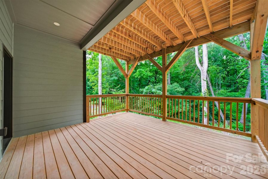 Exterior details and patio area of a home in , Lenoir (Image 20).