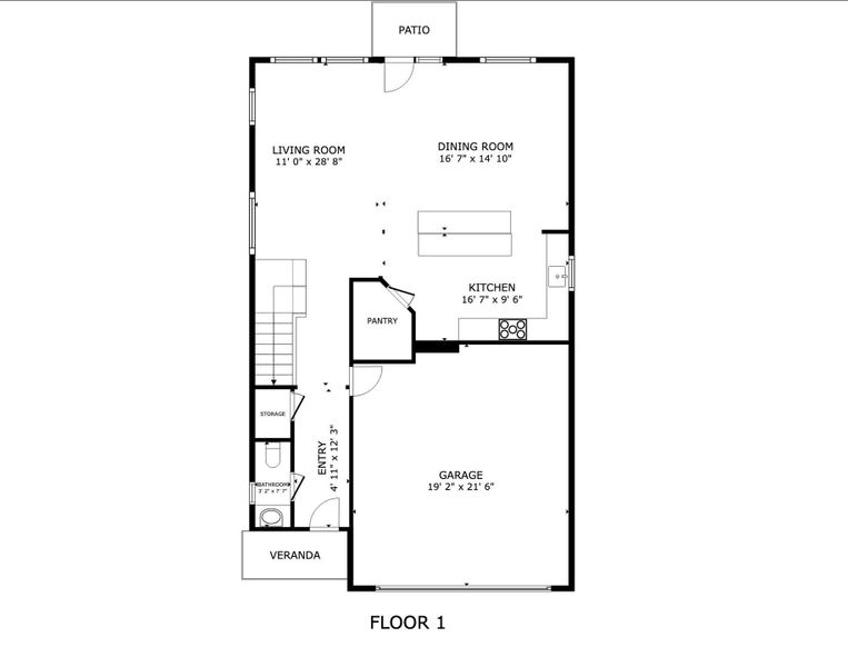 2D floor plan layout of this home in , Houston, TX (Image 4). 2D floor plan layout of this home in , Houston, TX (Image 4).
