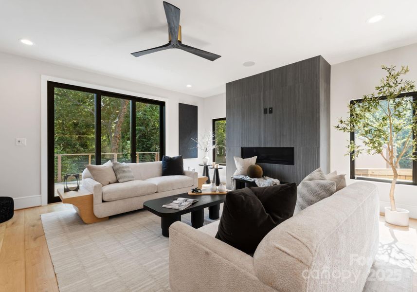 Furnished interior view inside a new home in , Charlotte (Image 8).