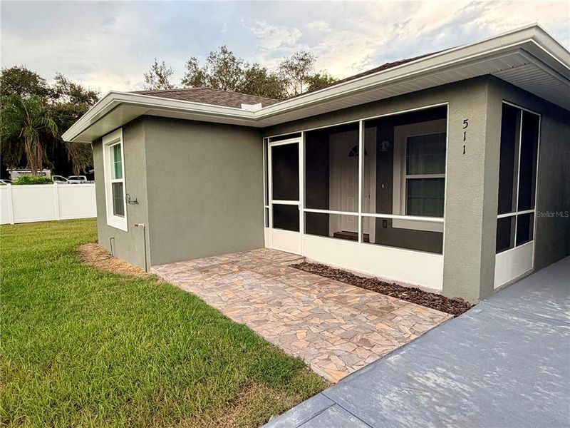 Exterior details and patio area of a home in , Babson Park (Image 4).