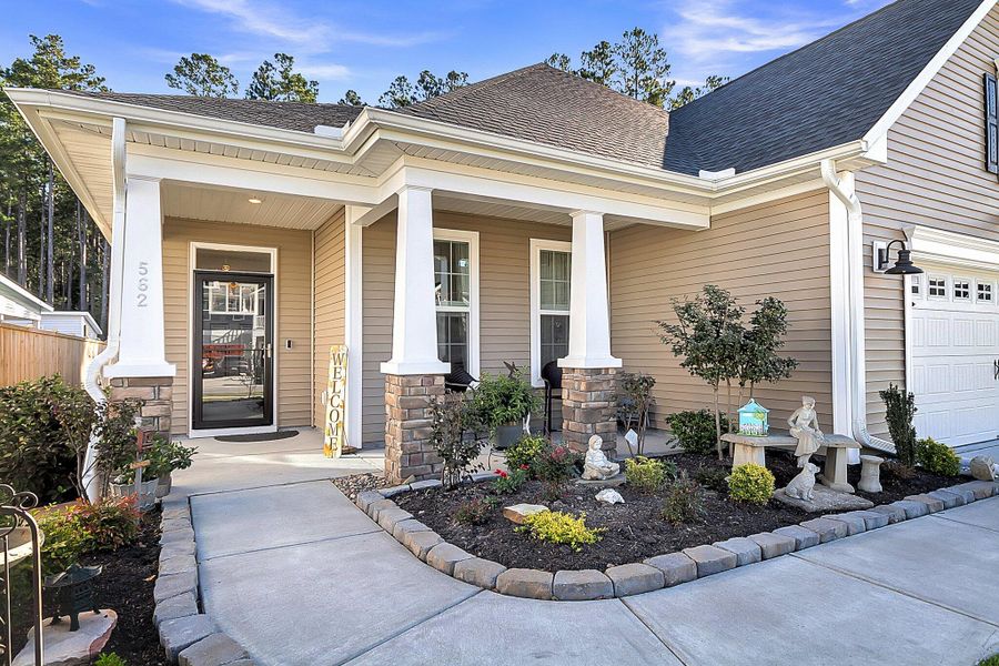 Front exterior of a new home in Lochton, Summerville, SC, highlighting curb appeal (Image 19).
