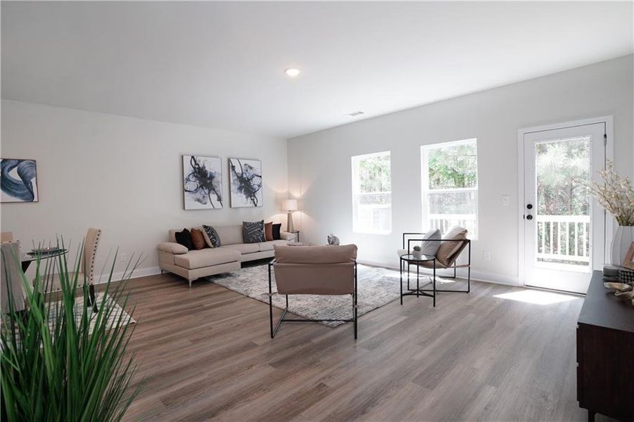 Furnished interior view inside a new home in , Stone Mountain (Image 12).