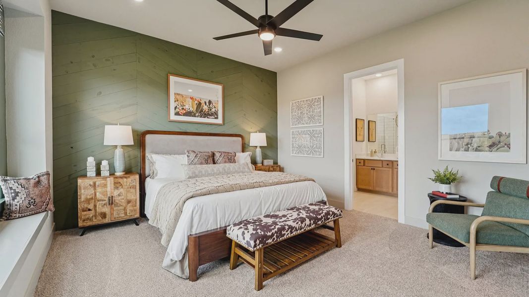 Furnished interior view inside a new home in Sunterra, Katy (Image 16). Furnished interior view inside a new home in Sunterra, Katy (Image 16).