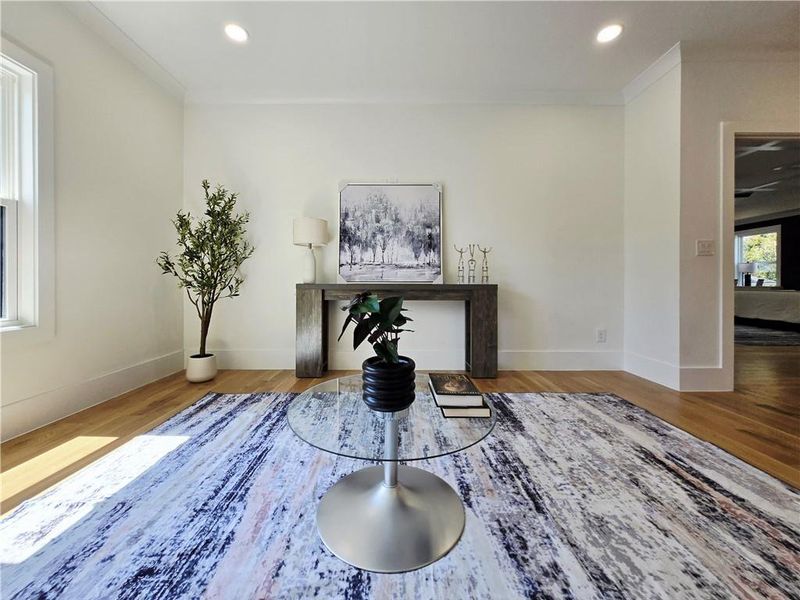 Furnished interior view inside a new home in , Atlanta (Image 22).