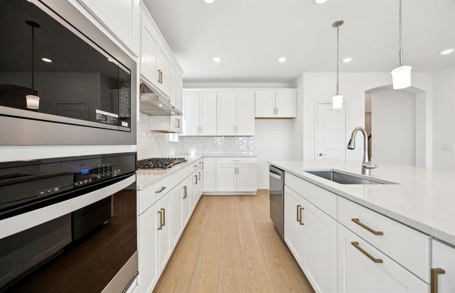 Airy kitchen with ample cabinet space Airy kitchen with ample cabinet space
