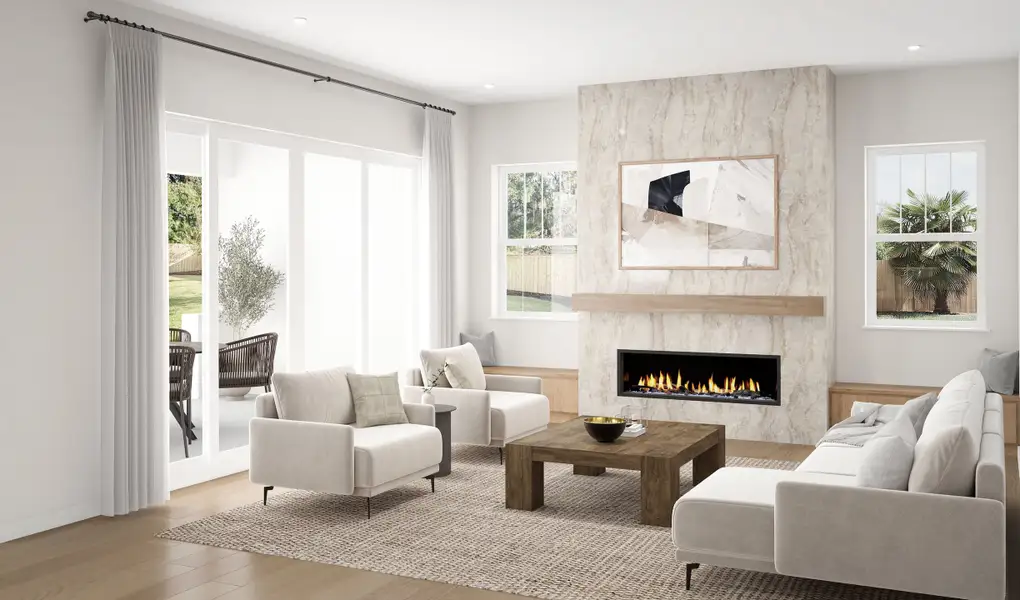 Furnished interior view inside a new home in , Tampa (Image 3).