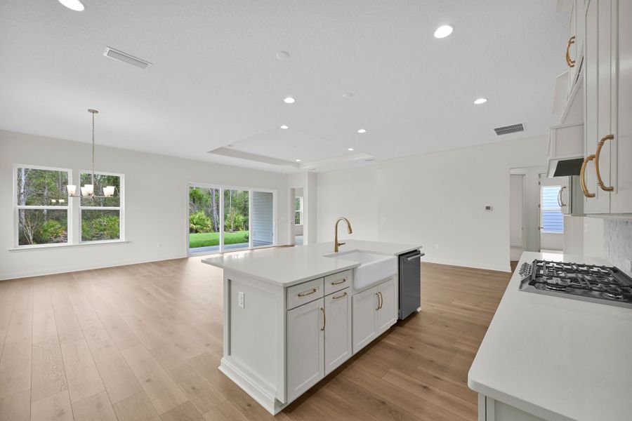 Representative furnished interior of a home built from the Hudson II by Riverside Homes in Hidden Creek at SilverLeaf 70' Series, St. Augustine (Image 13).