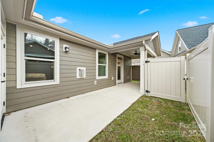 Exterior details and patio area of a home in , Hickory (Image 27). Exterior details and patio area of a home in , Hickory (Image 27).