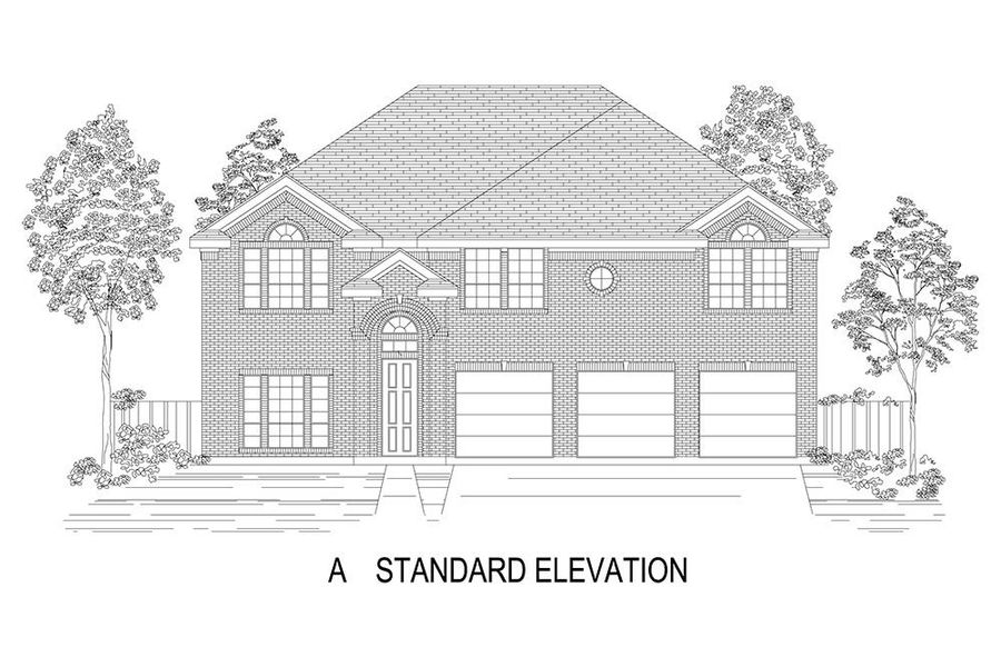 Representative rendering of the exterior for the Boston 2F (w/Media) by First Texas Homes (Image 3).