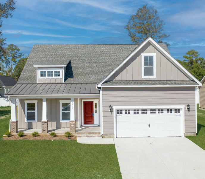 Representative exterior photo of a completed home built from the Hillcrest by Bill Clark Homes in Laurel Oaks, Greenville, NC (Image 18). Representative exterior photo of a completed home built from the Hillcrest by Bill Clark Homes in Laurel Oaks, Greenville, NC (Image 18).