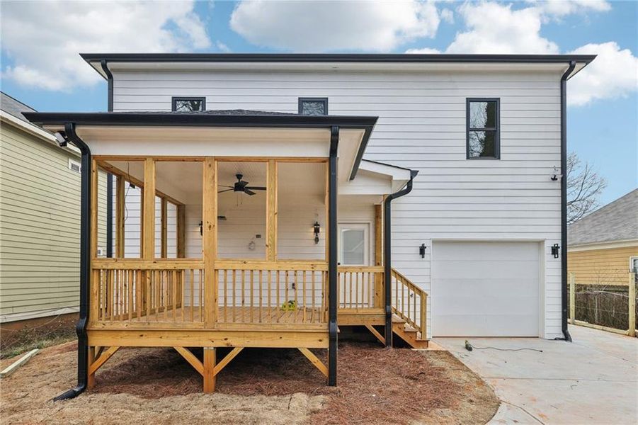 Front exterior of a new home in , Atlanta, GA, highlighting curb appeal (Image 24).