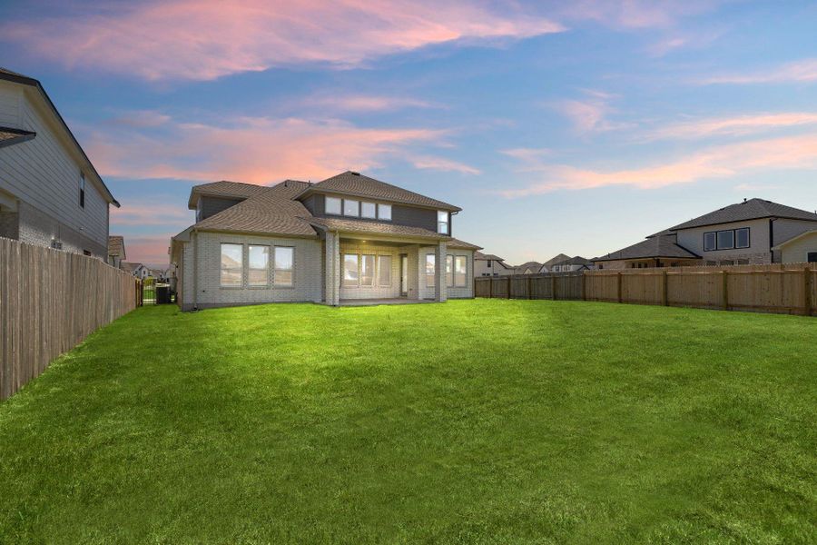 Rear of Home and Private Backyard Rear of Home and Private Backyard