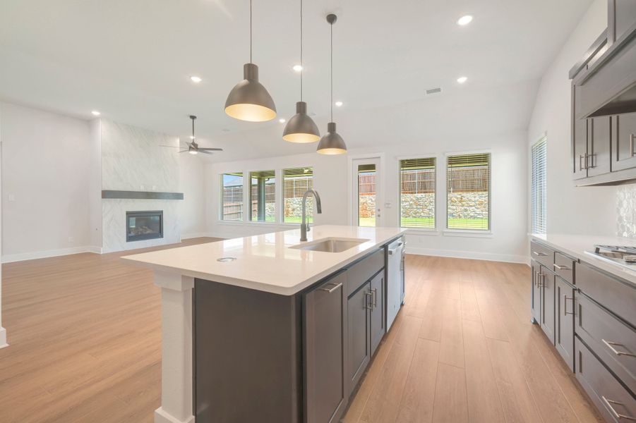 Furnished interior view inside a new home in View at the Reserve, Mansfield (Image 7).