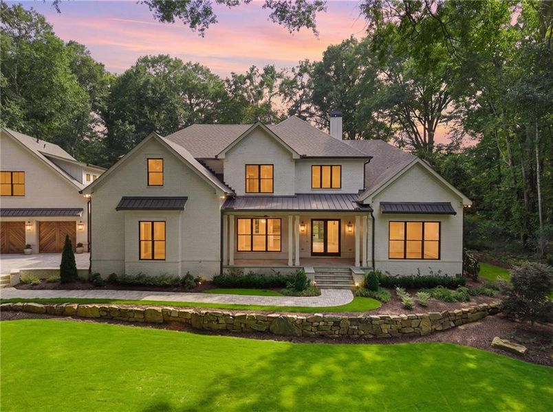 Front exterior of a new home in , Alpharetta, GA, highlighting curb appeal (Image 30).