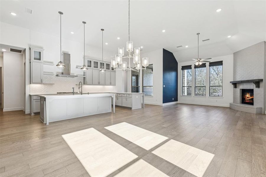 Furnished interior view inside a new home in , Aubrey (Image 6).
