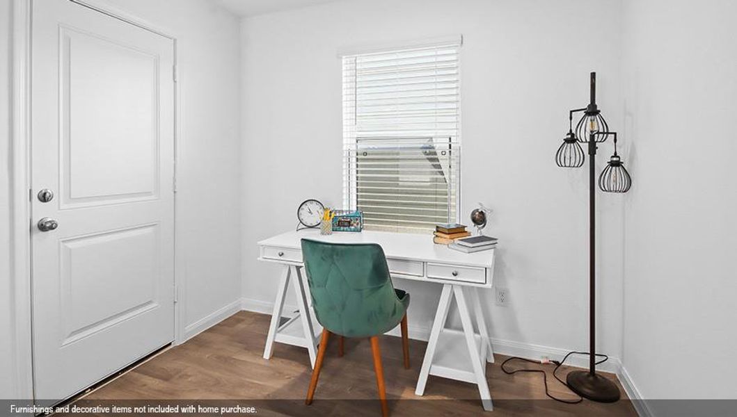Furnished interior view inside a new home in William Trails, Willis (Image 1).