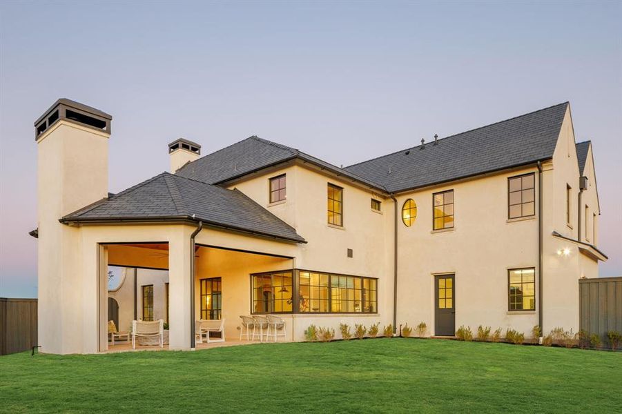 Exterior details and patio area of a home in , Frisco (Image 24).