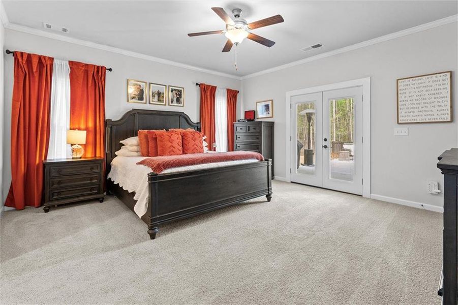 Furnished interior view inside a new home in Fairfield Plantation, Villa Rica (Image 42).