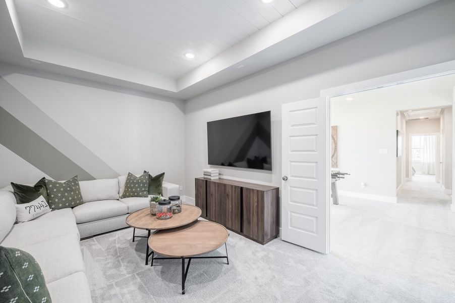 Representative furnished interior of a home built from the Whimbrel by Tri Pointe Homes in Jubilee 50′, Hockley (Image 18). Representative furnished interior of a home built from the Whimbrel by Tri Pointe Homes in Jubilee 50′, Hockley (Image 18).