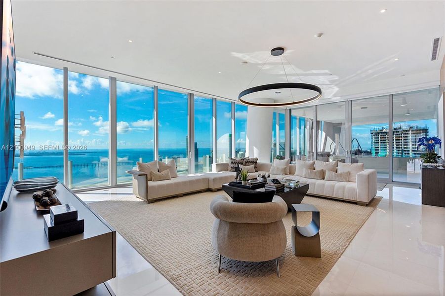 Furnished interior view inside a new home in , Miami (Image 5).