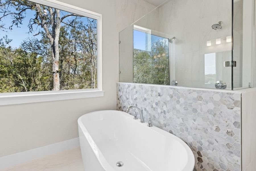 Furnished interior view inside a new home in Double Eagle Ranch, Cedar Creek (Image 10). Furnished interior view inside a new home in Double Eagle Ranch, Cedar Creek (Image 10).
