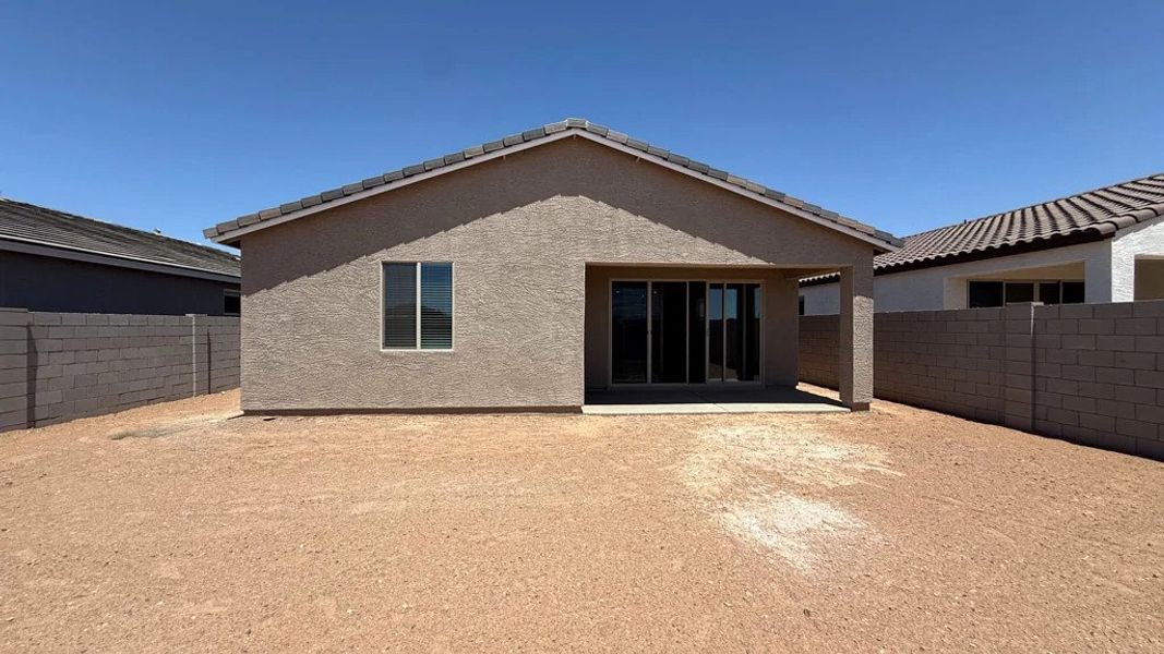 Back exterior elevation