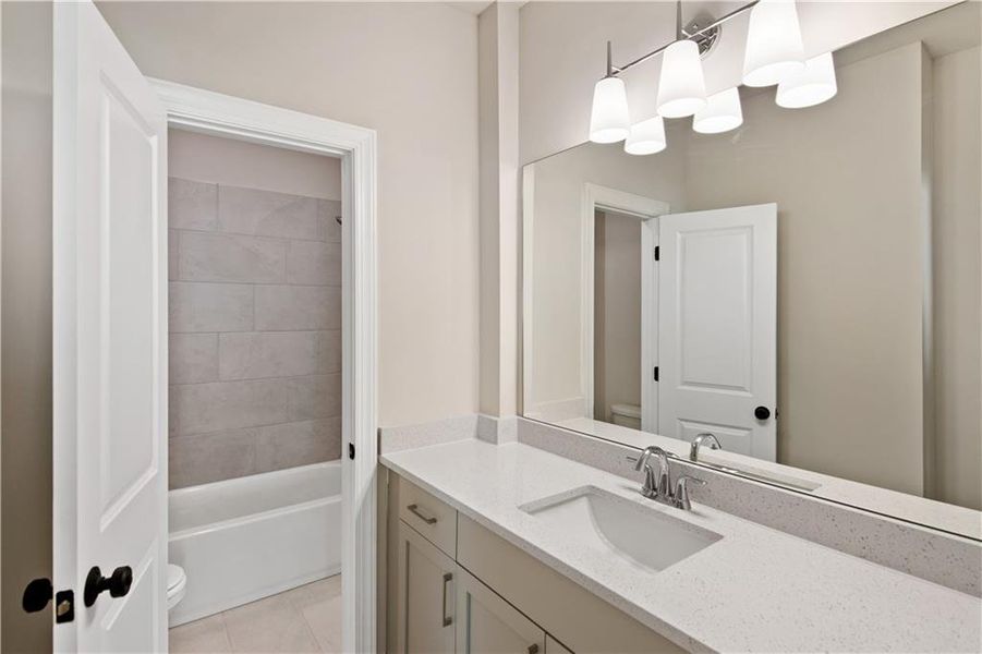 Furnished interior view inside a new home in Waterhaven, Cumming (Image 8).